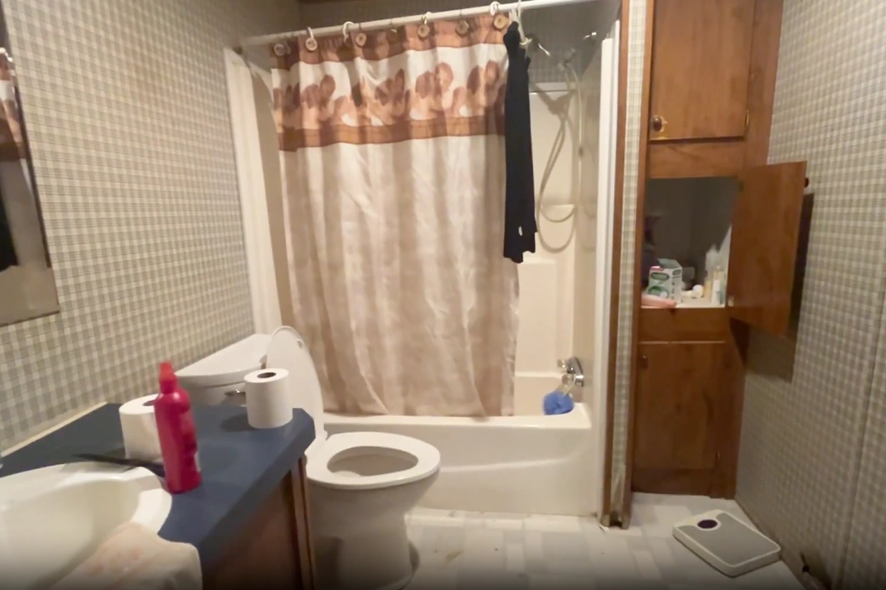 Chandler Rd Hall Bath Before